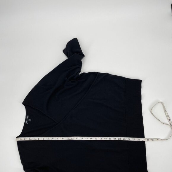 Universal Standard Black Statement Wrap Sweater Womens Plus Size 22 Minimalist - Picture 9 of 9